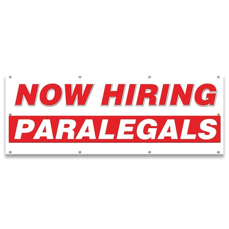 Now Hiring Paralegals Banner Apply Inside Accepting Application Single Sided